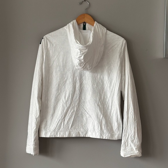 Hooded jacket , Adidas equipment size M white like paper fabric… - Picture 3 of 3